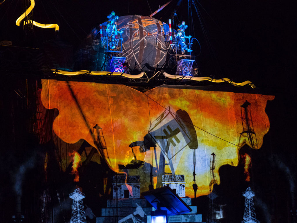 Caravan Stage Company projection mapping