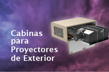 Cabinas Tempest para proyectores de exterior